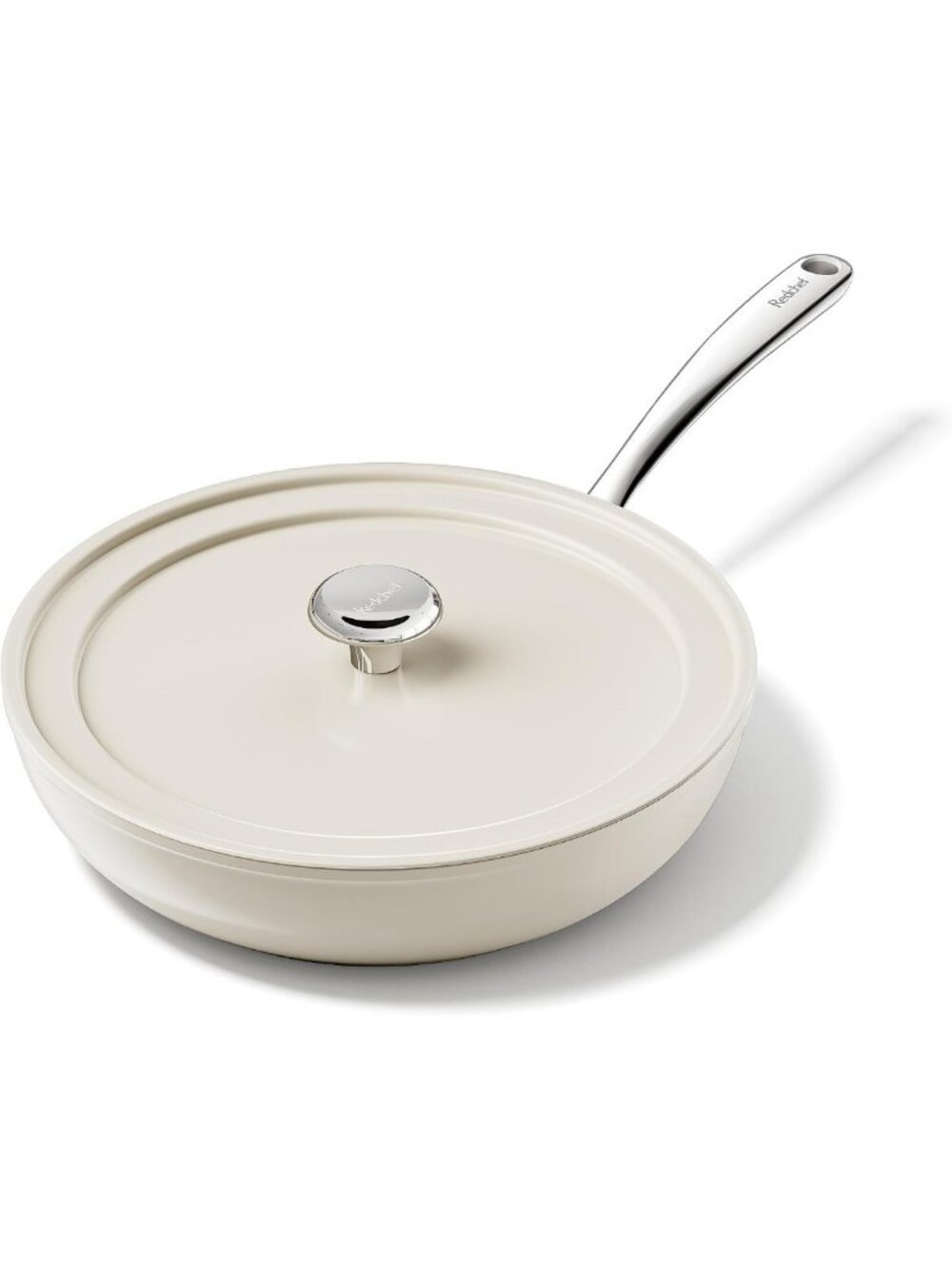 Nonstick Ceramic Frying Pan with Lid - 11" Deep Skillet for Easy Cooking
